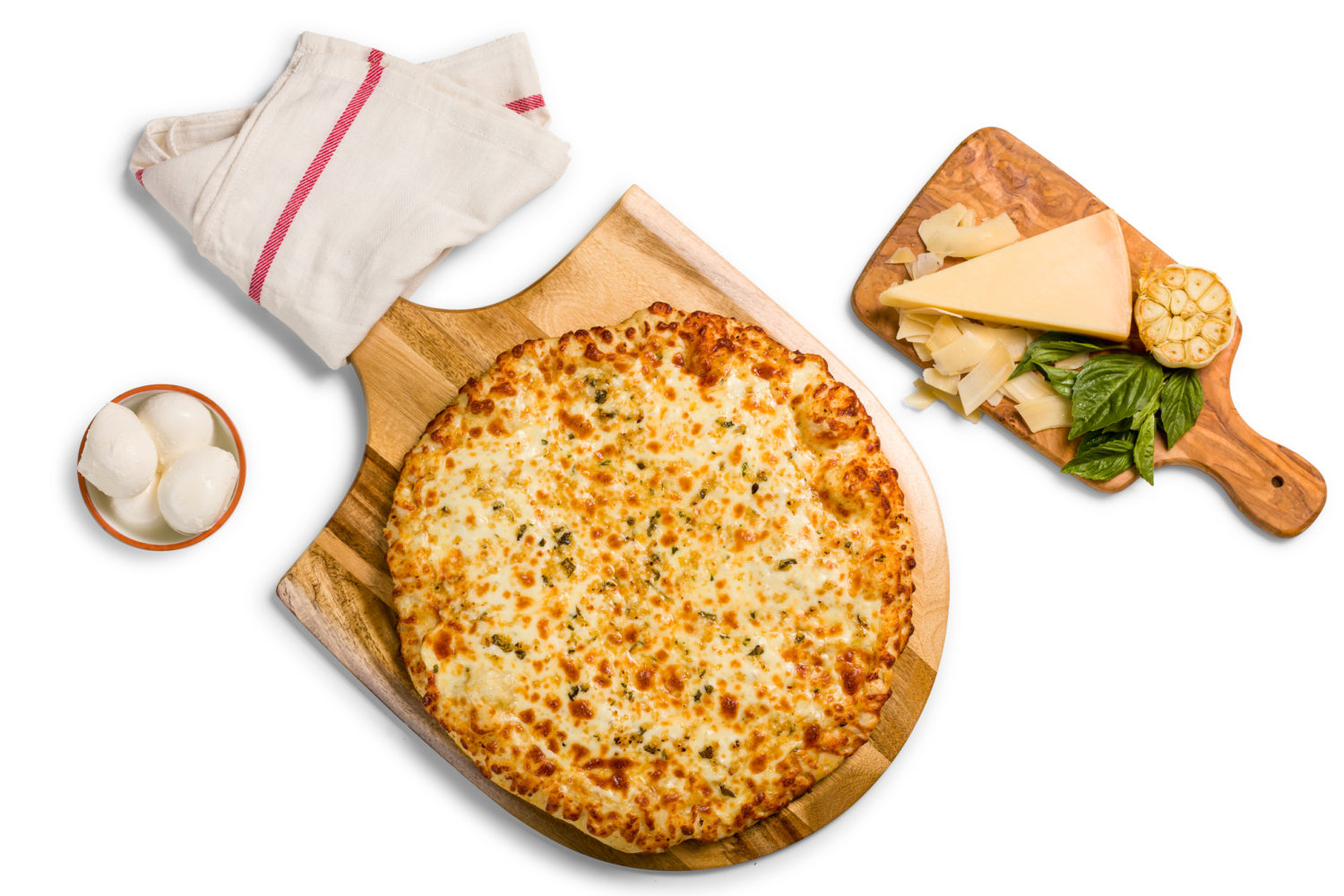 Order Thick Cheesy White Pizza food online from Sardellas Pizza and Wings store, Phoenix on bringmethat.com