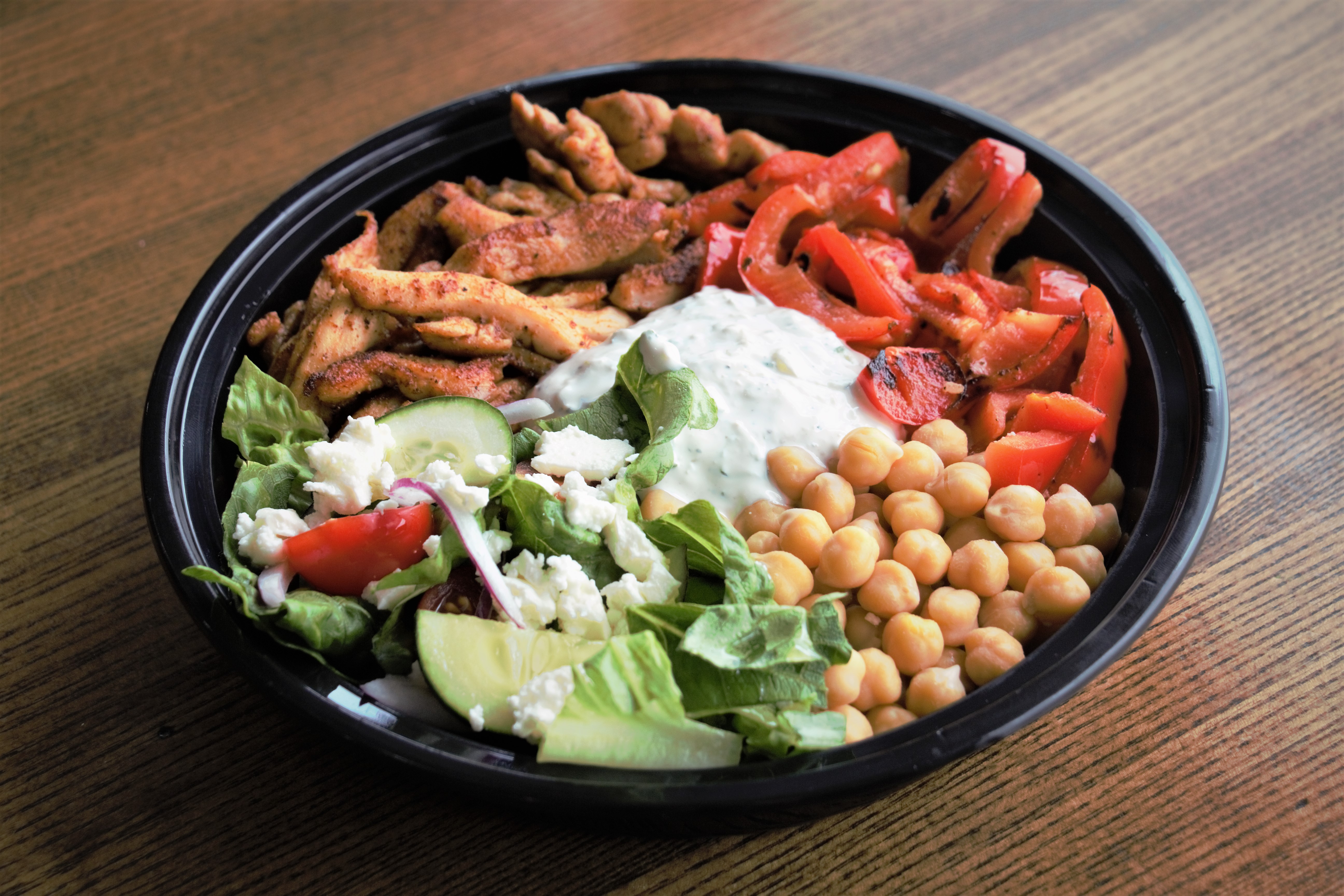 Order Mediterranean Chicken Bowl food online from Pizza Sauce store, Rosedale on bringmethat.com