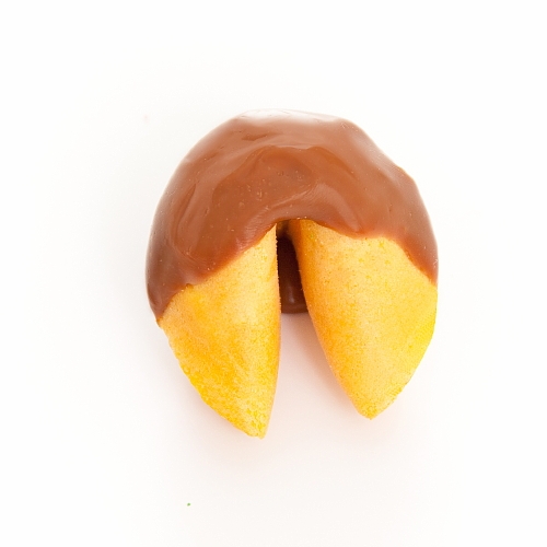 Order Caramel Covered Fortune Cookies Traditional Vanilla food online from Fancy Fortune Cookies store, Indianapolis on bringmethat.com