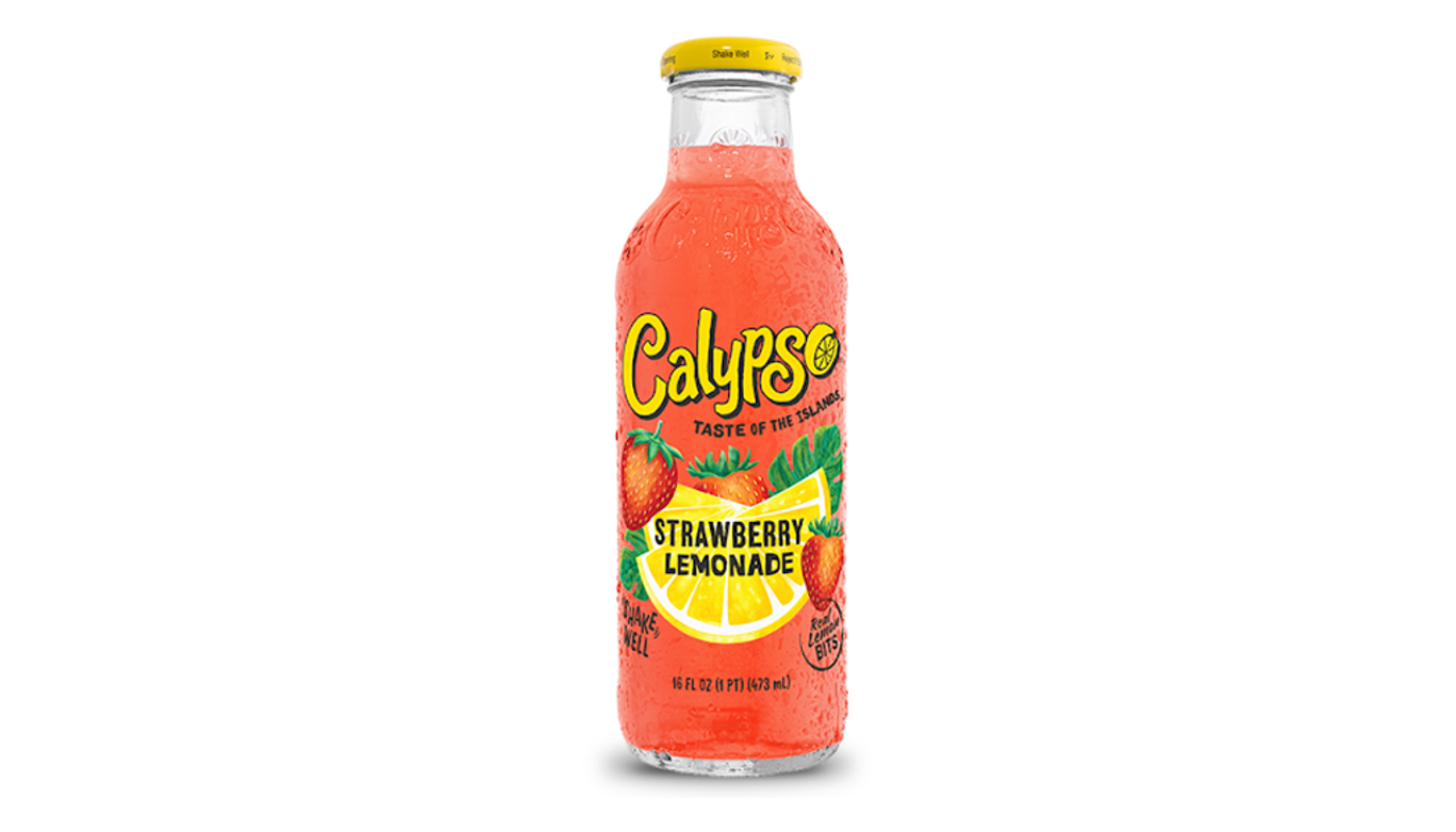 Order Calypso Strawberry Lemonade 16oz Bottle food online from Rancho Liquor store, Thousand Oaks on bringmethat.com