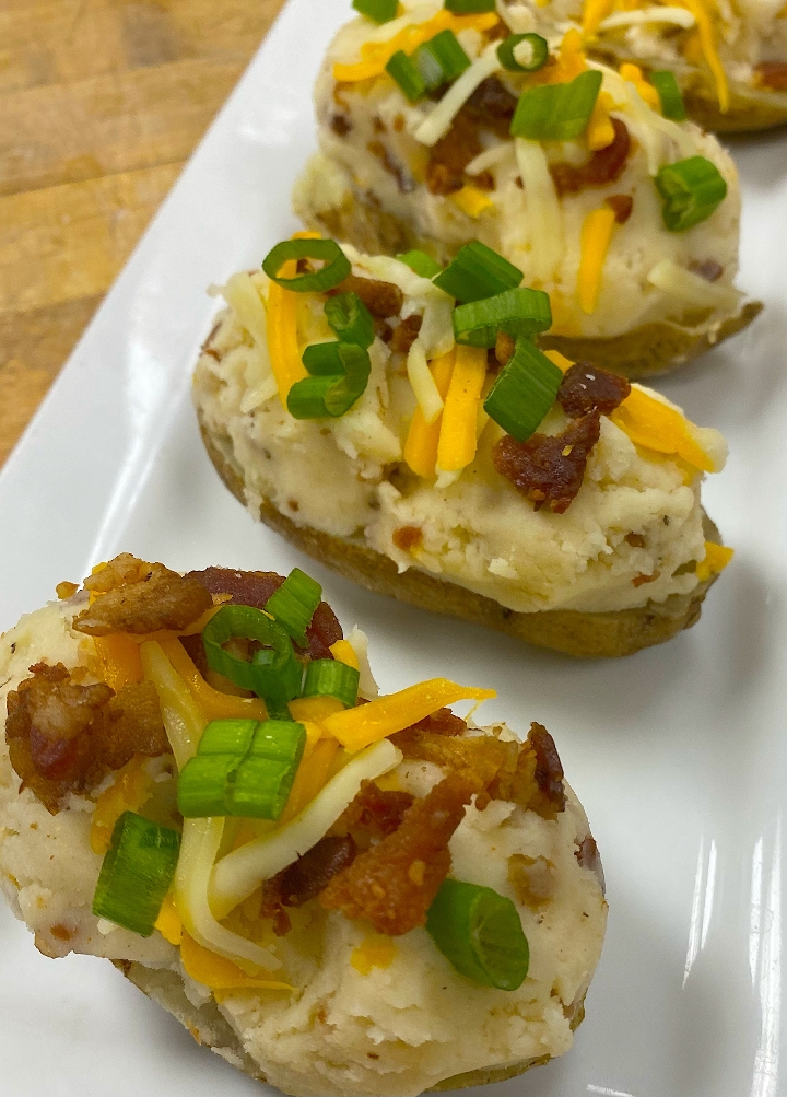 Order Loaded Twice Baked Potato food online from Captain’s Curbside Seafood store, Trappe on bringmethat.com