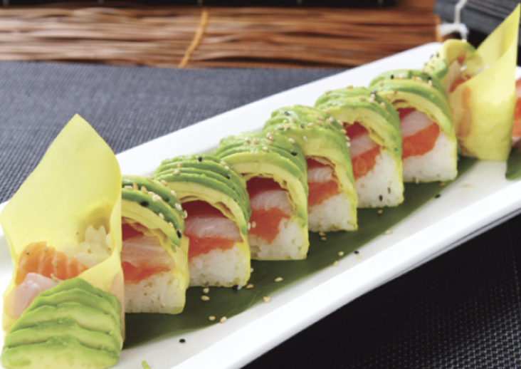 Order Zen Roll food online from Asahi Japanese Restaurant & Sushi Bar store, Granada Hills on bringmethat.com