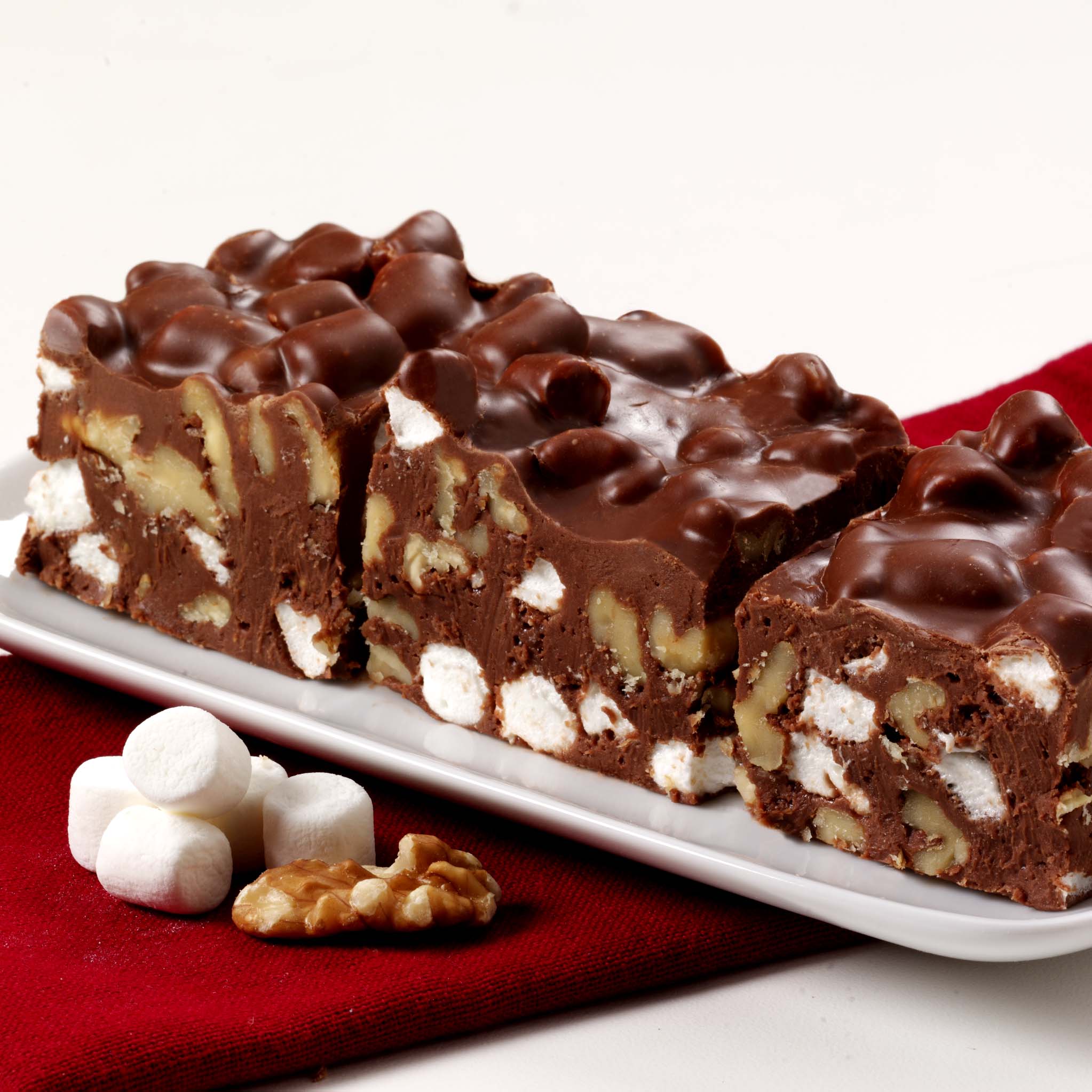 Order Rocky Road Fudge food online from Russell Stover Chocolates store, Omaha on bringmethat.com