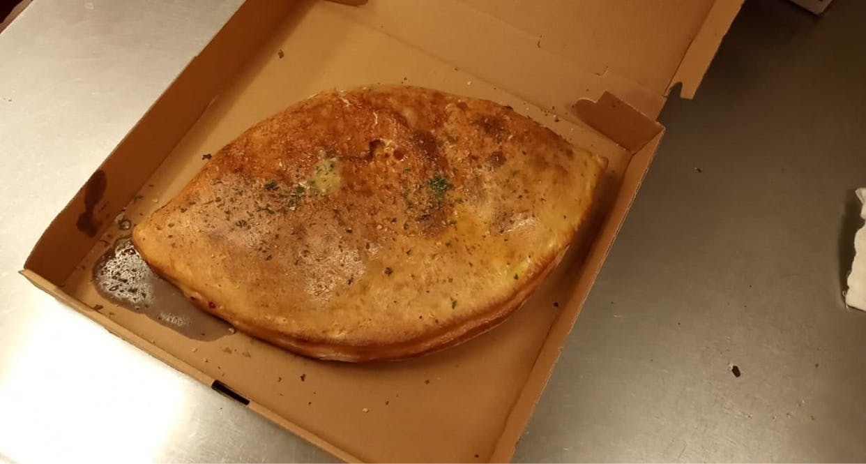 Order Meat Calzone - Small food online from Big Guy Italiano Family Restaurant store, Bristol on bringmethat.com