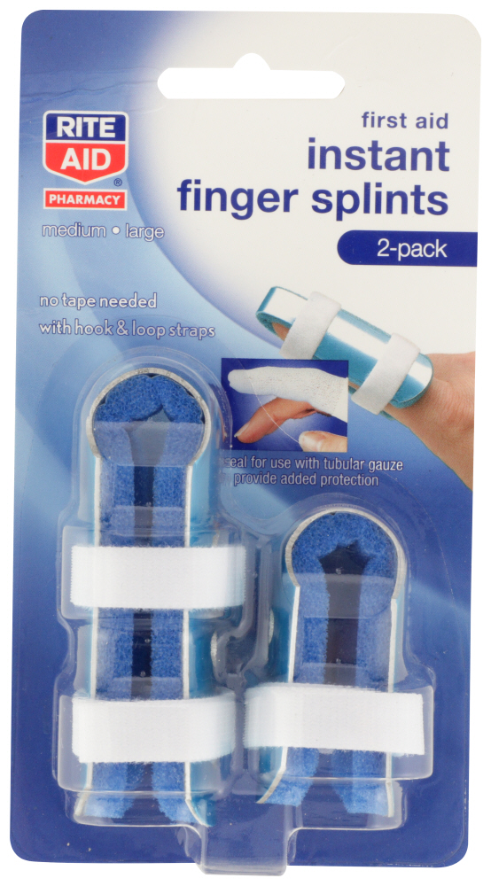 Order Rite Aid Pharmacy Instant Finger Splints - 2 ct food online from Rite Aid store, Aston on bringmethat.com