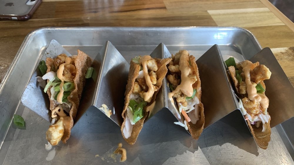 Order Wonton Tacos food online from Roll On In Sushi Burritos & Bowls store, Wilmington on bringmethat.com