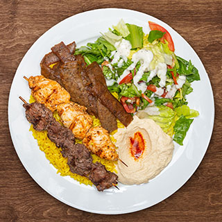Order 10. Gyro Mix Plate food online from The Green Olive store, Camarillo on bringmethat.com