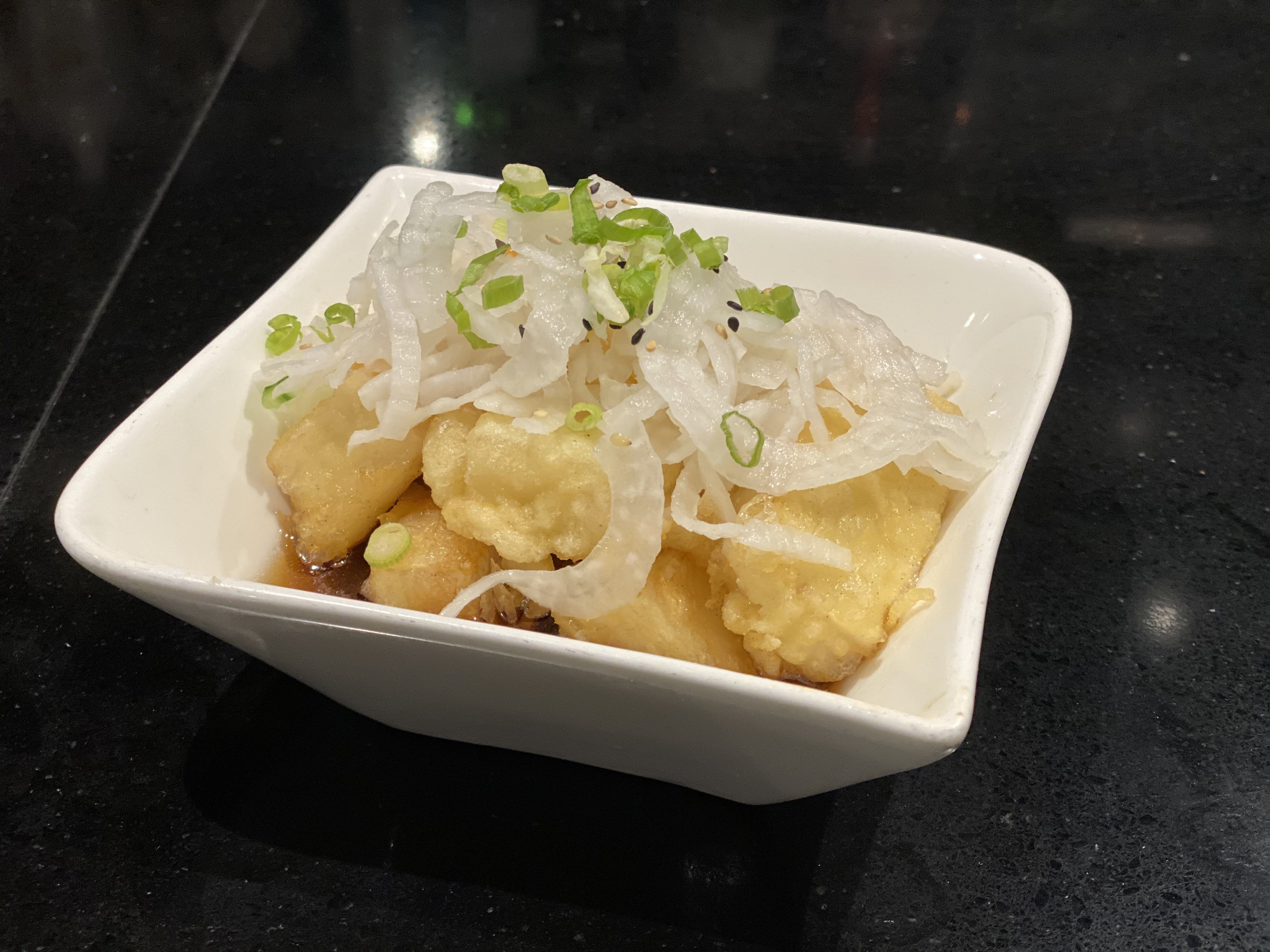 Order Agedashi Tofu food online from Sushi Confidential store, Campbell on bringmethat.com