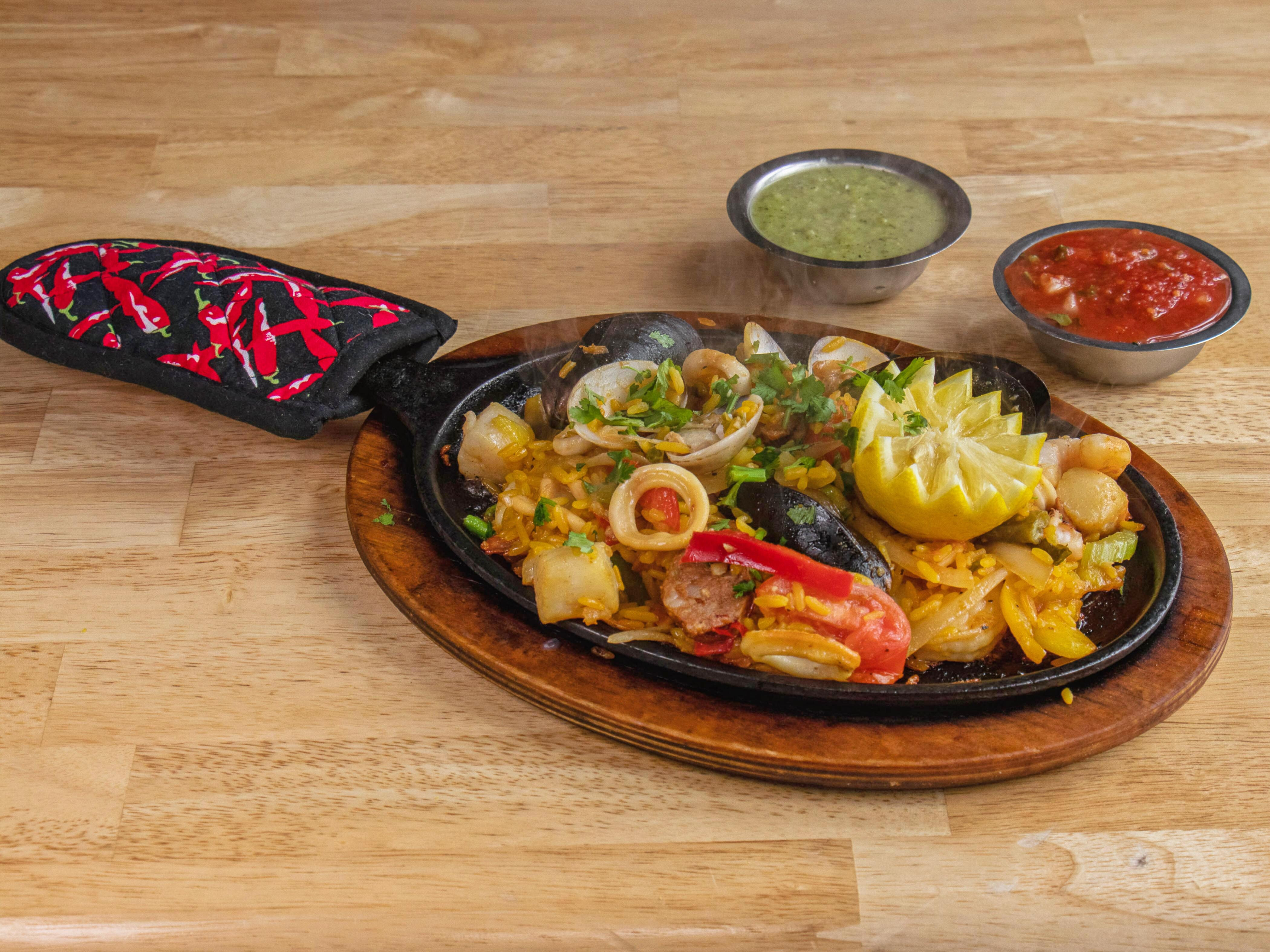 Order Mexican Seafood Paella food online from Laredo Dc store, Washington on bringmethat.com