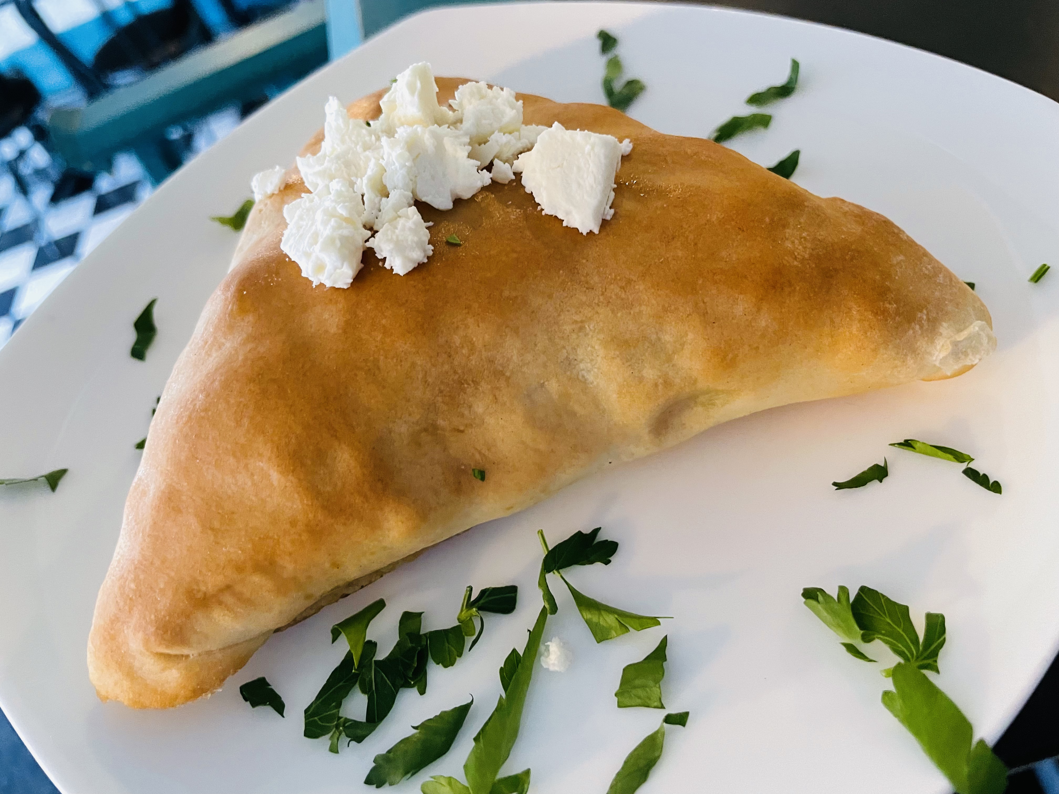 Order Spinach Pie w/ Feta food online from Kabob-G Grill store, Pittsburgh on bringmethat.com