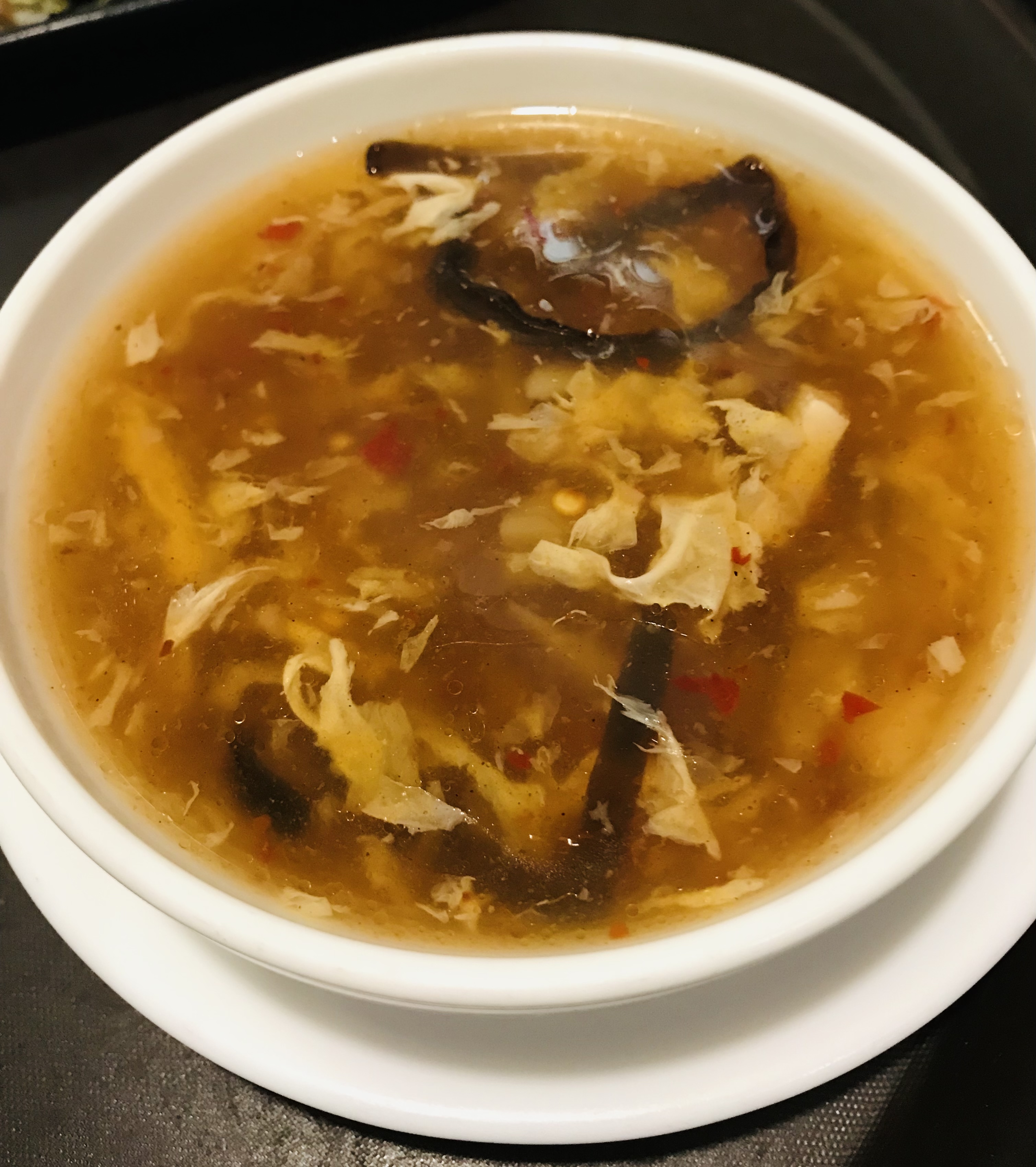 Order Hot and Sour Soup food online from Kissho Asian Bistro & Sushi bar store, Columbus on bringmethat.com