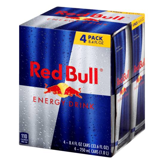 Order Red Bull 4 Pack 8.4oz food online from Casey store, Heyworth on bringmethat.com