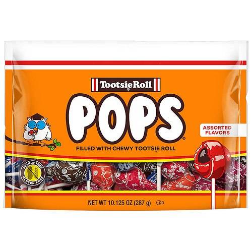 Order Tootsie Roll Halloween Pops Assorted Flavor Lollipops - 10.13 oz food online from Walgreens store, San Marcos on bringmethat.com