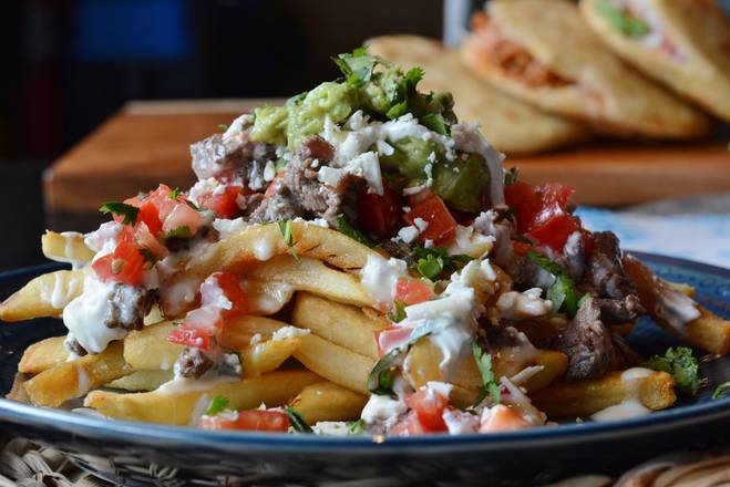 Order Carne Asada Fries food online from Sabor Latin Street Grill store, Kannapolis on bringmethat.com