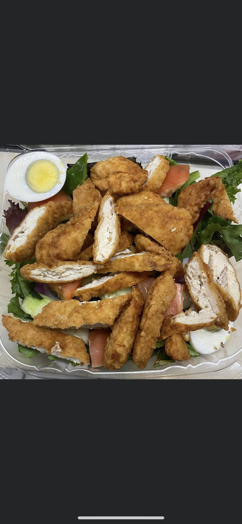 Order Chicken Finger Salad food online from Mr Wings Pizza & Grill store, Philadelphia on bringmethat.com