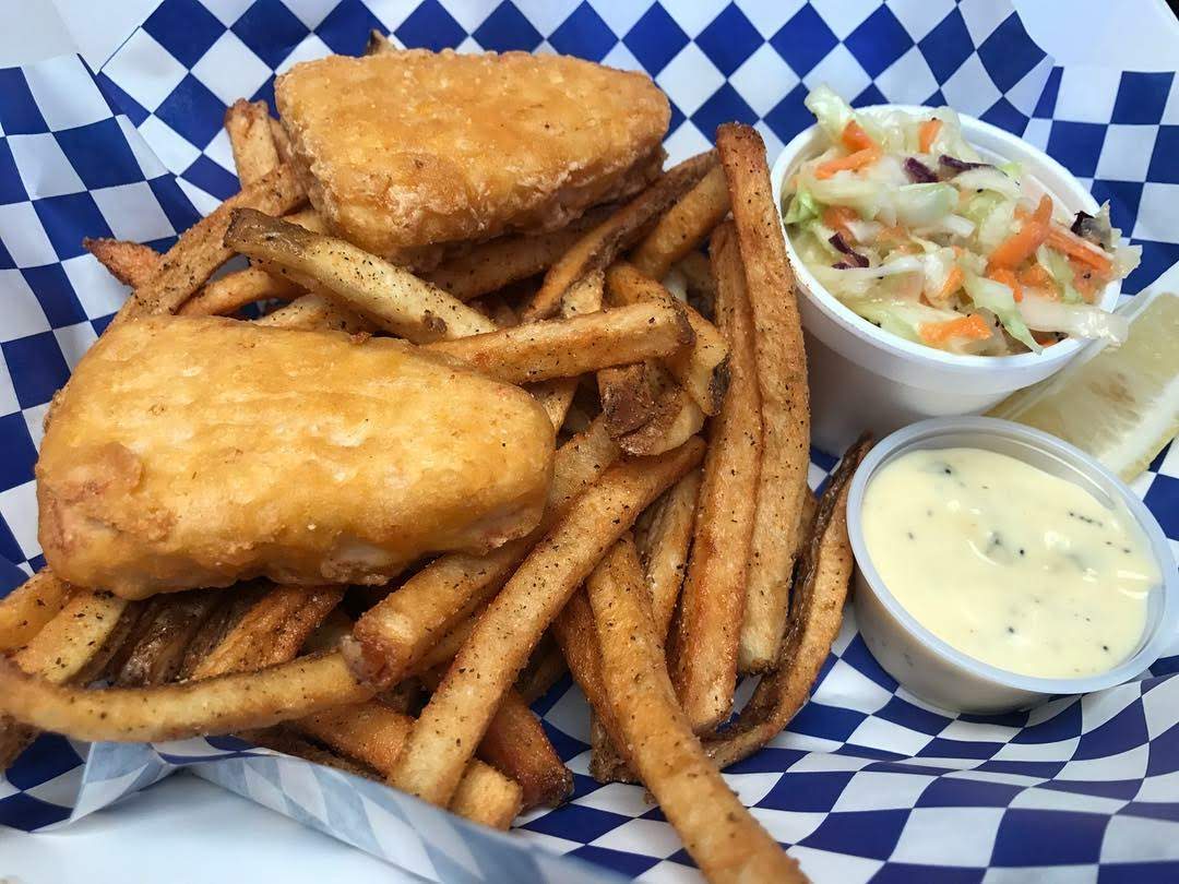 Order Kid's Junior Ranger Fish and Chips (2 Pieces) food online from Sea Ranger Seafood Station store, Ventura on bringmethat.com