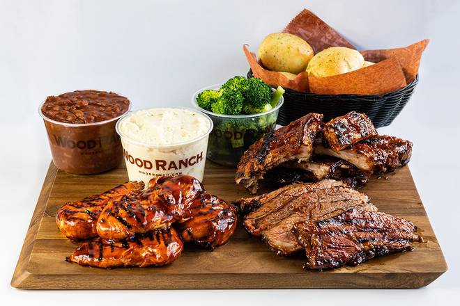 Order 4 Pack food online from Wood Ranch Bbq & Grill store, Anaheim Hills on bringmethat.com