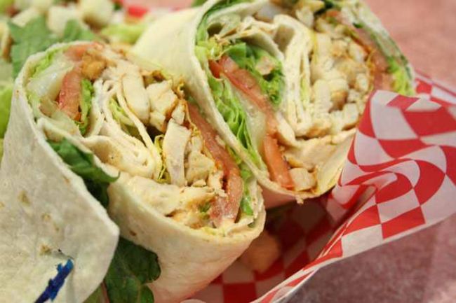 Order Chicken Bacon Cheese Wrap food online from Mocks Bottom Cafe store, Portland on bringmethat.com
