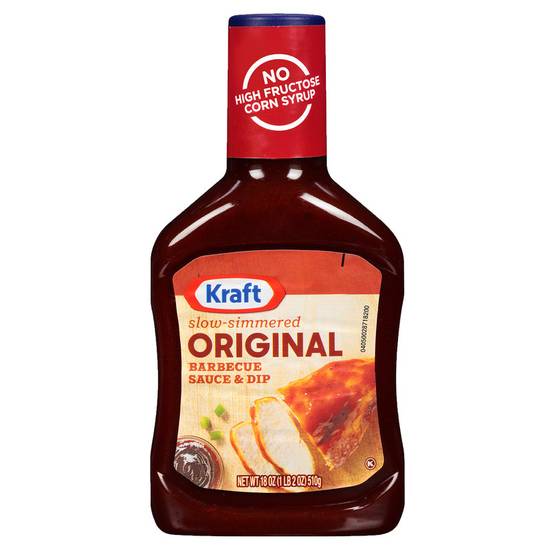 Order Kraft Original Slow Simmered Barbecue Sauce 18oz food online from Everyday Needs by Gopuff store, Roseville on bringmethat.com
