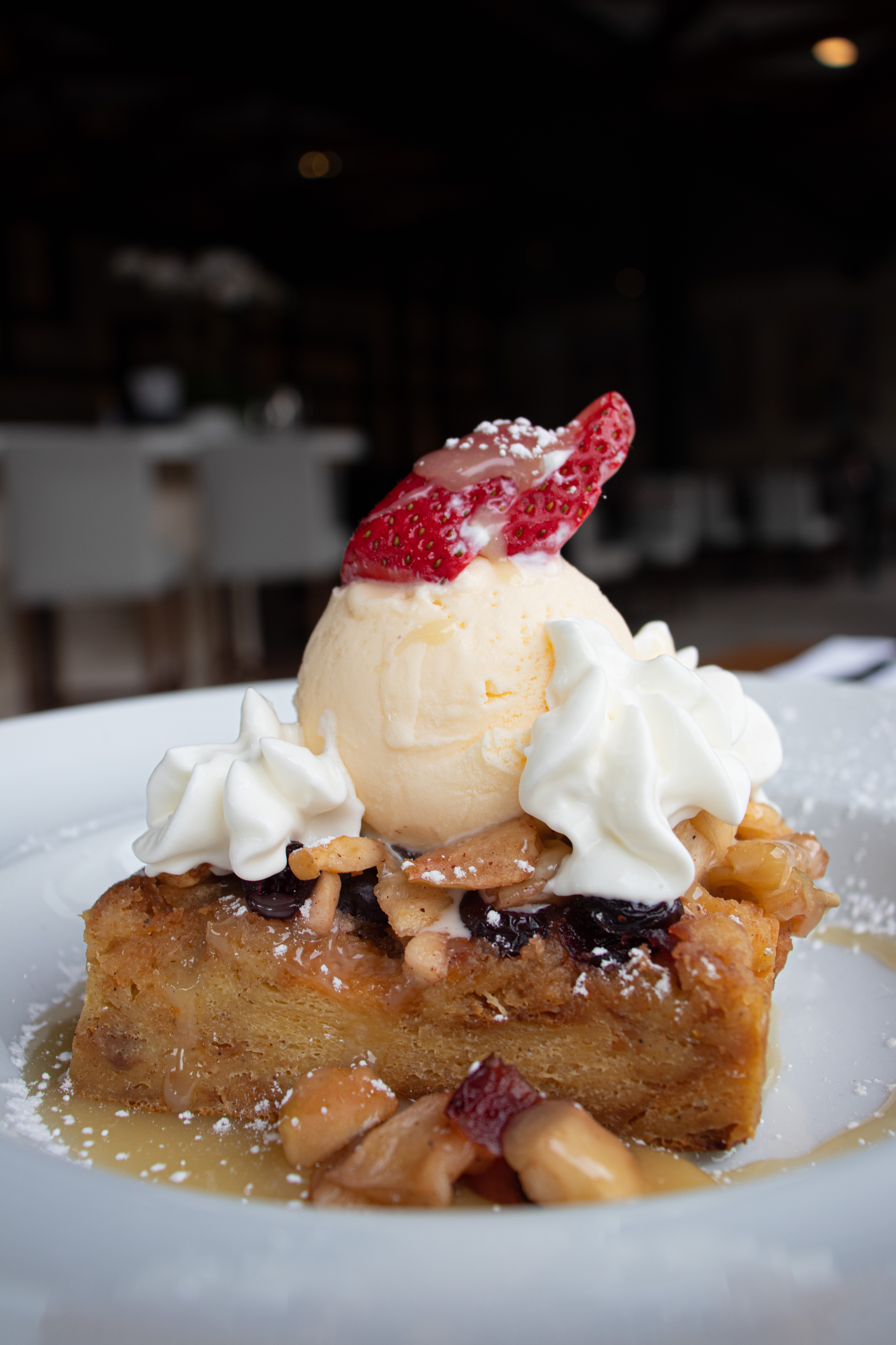 Order Apple Bread Pudding food online from Avenue Cafe store, NY on bringmethat.com