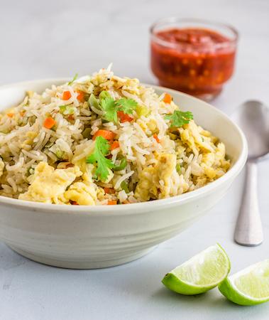 Order Egg Fried Rice food online from 5th Element store, Jacksonville on bringmethat.com