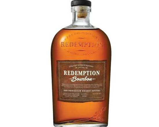 Order Redemption Bourbon Whiskey, 750mL food online from Happy Hill Country Liqour store, Liberty Hill on bringmethat.com