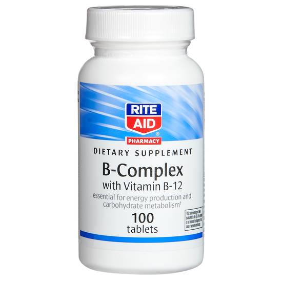 Order Rite Aid B Complex with Vitamin B12 (100 ct) food online from Rite Aid store, Palm Desert on bringmethat.com