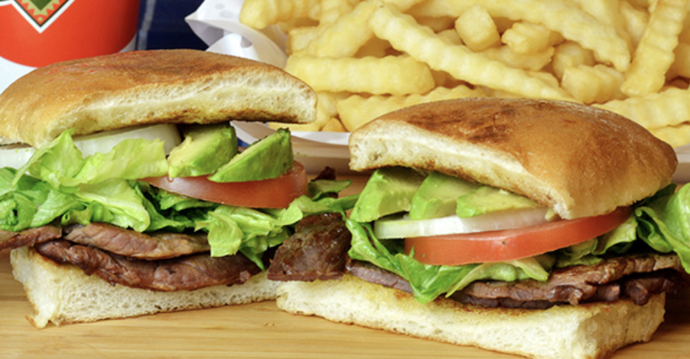 Order Carne Asada Torta and fries food online from Federico Mexican Food store, Albuquerque on bringmethat.com