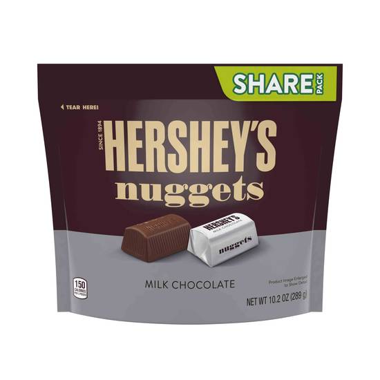 Order Hershey's Nuggets Milk Chocolate Candy (10.2 oz) food online from Rite Aid store, Eugene on bringmethat.com