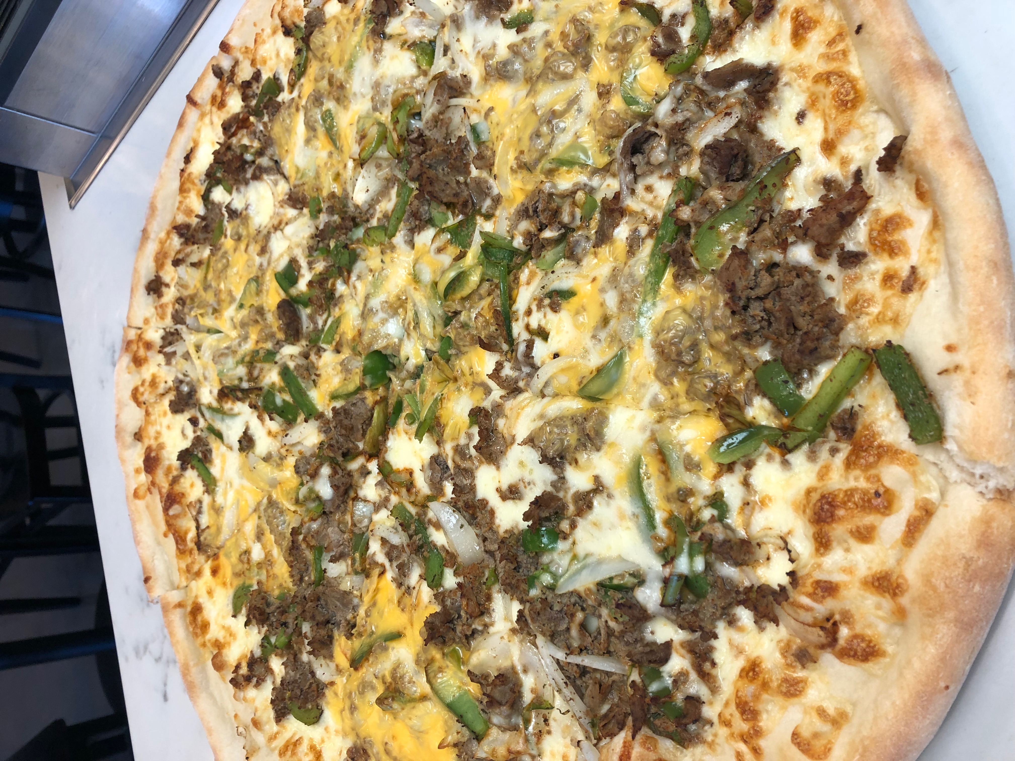 Order Cheesesteak Pizza food online from Linwood Pizza store, Totowa on bringmethat.com