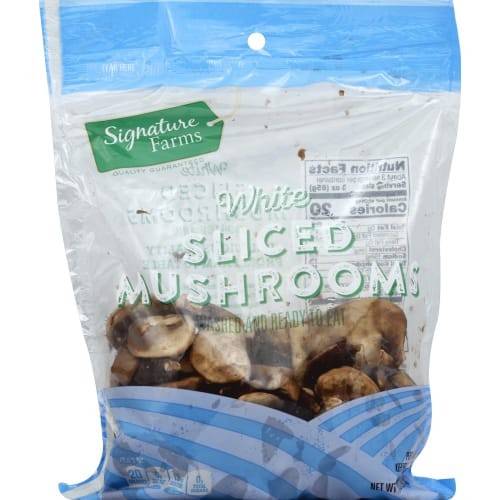 Order Signature Farms · White Sliced Mushrooms (10 oz) food online from Safeway store, Tahoe City on bringmethat.com