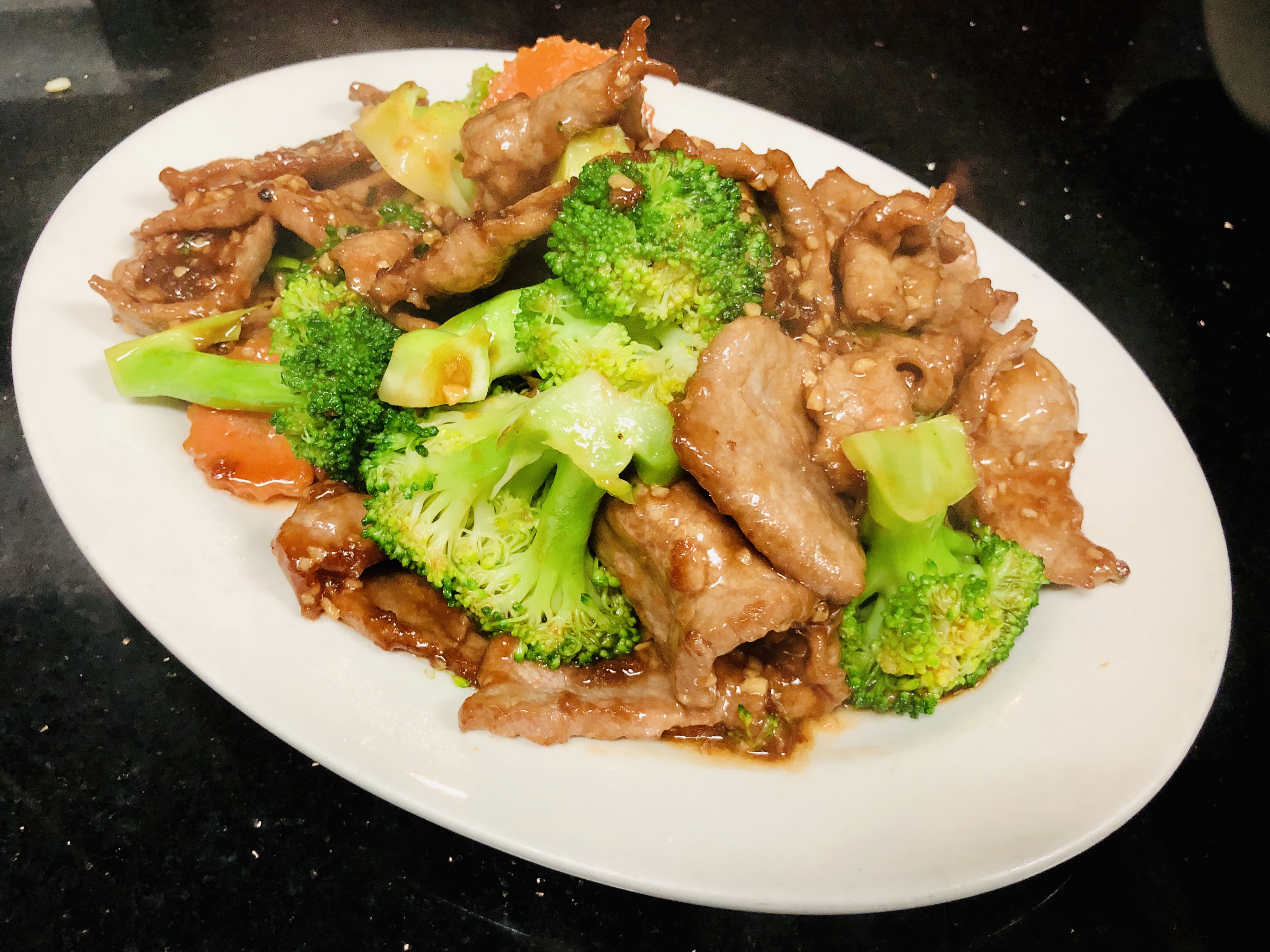 Order Beef with Broccoli /芥蓝牛 food online from Chef Tang store, Vista on bringmethat.com