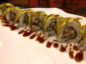 Order Caterpillar Roll food online from The Jade Garden store, Lawrence on bringmethat.com