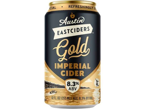 Order Austin Eastciders Imperial Gold Cider - 4x 12oz Cans food online from Magothy Wine & Spirits store, Severna Park on bringmethat.com