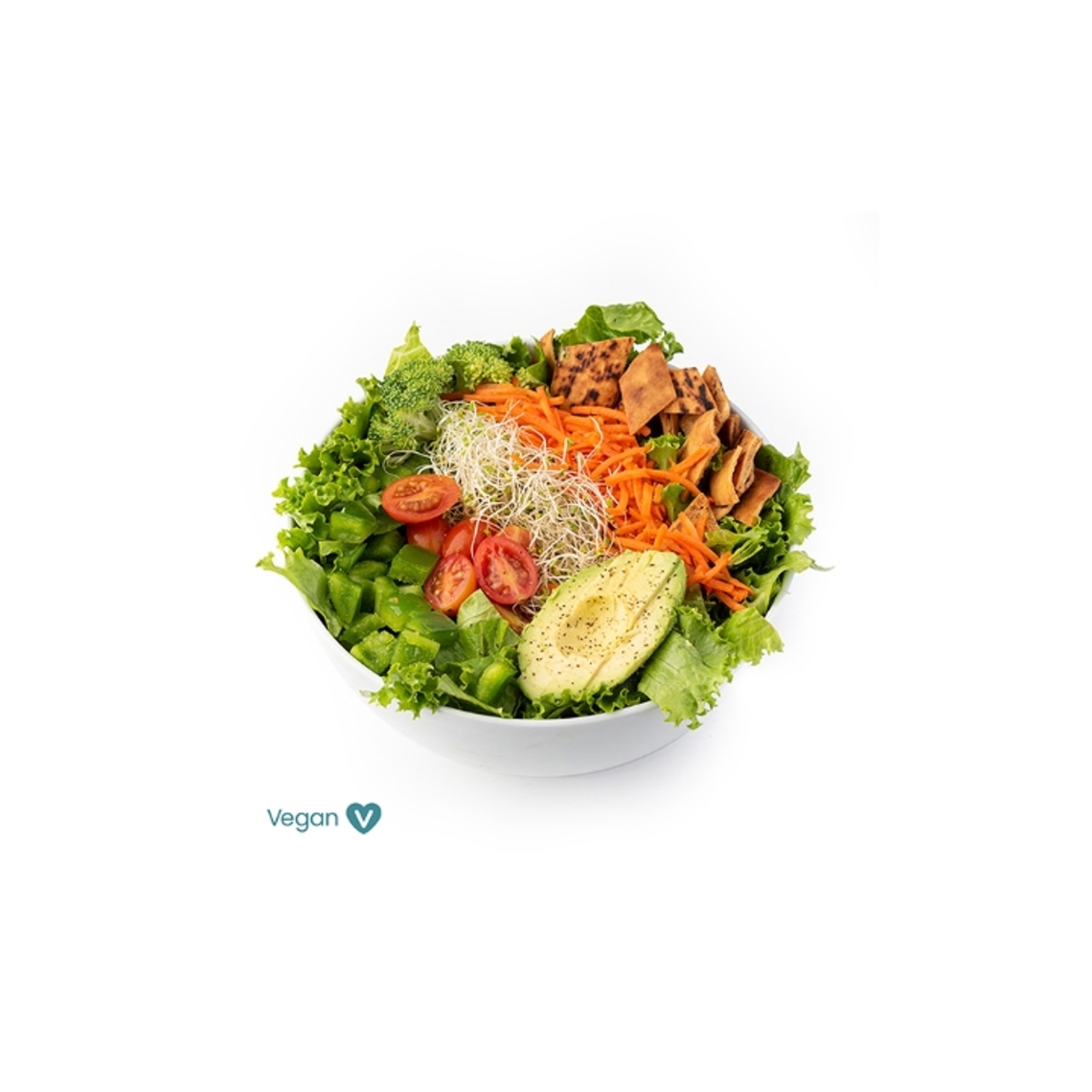 Order Veggie Salad food online from Calif. Chicken Cafe store, Encino on bringmethat.com
