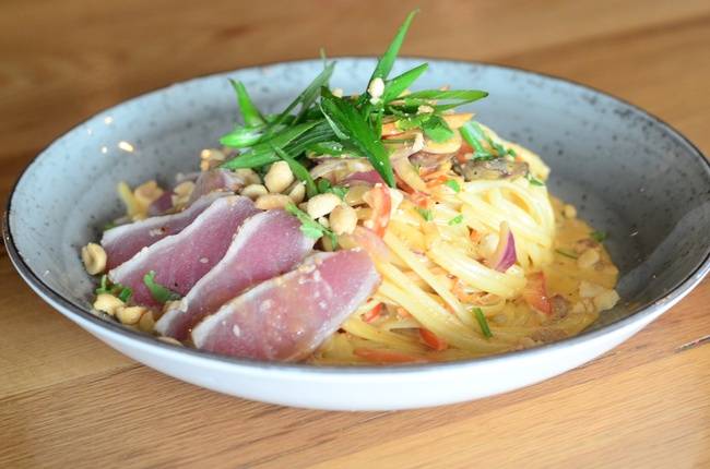 Order Sesame Crusted Tuna food online from 101 Beer Kitchen store, Gahanna on bringmethat.com