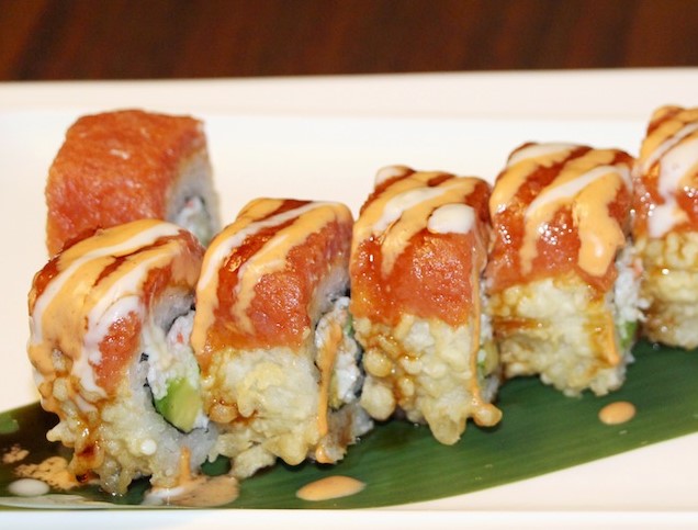 Order Sunset Roll food online from Kiraku Ramen & Sushi store, Gardena on bringmethat.com