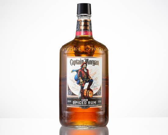 Order Captain Morgan Spiced, 1.75L rum (35.0% ABV) food online from Flow Liquor store, Compton on bringmethat.com