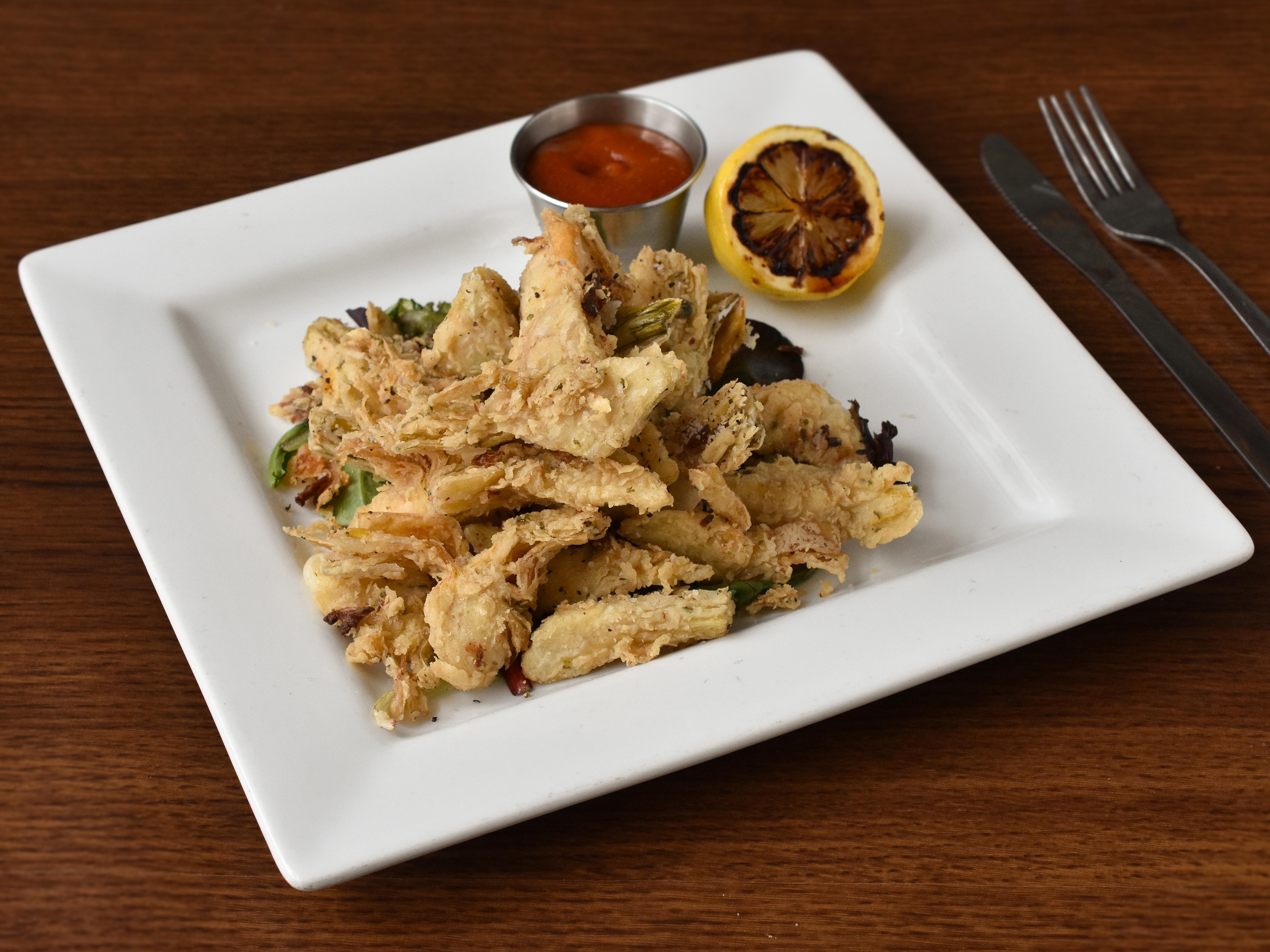 Order Artichoke Fritters food online from The Camel store, Richmond on bringmethat.com