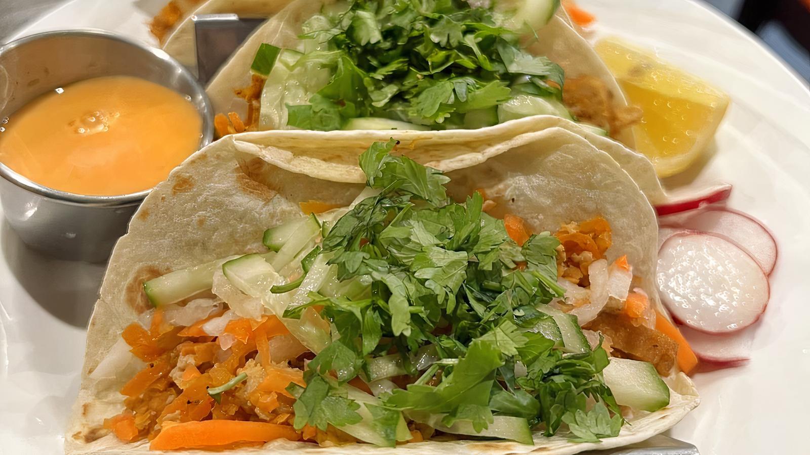 Order Vietnamese Vegetarian Tacos food online from Indochine store, New Brunswick on bringmethat.com