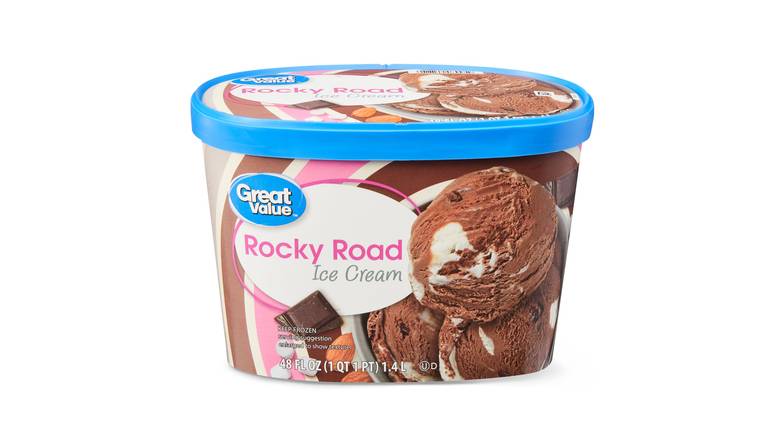 Order Great Value Rocky Road Ice Cream food online from Red Roof Market store, Lafollette on bringmethat.com