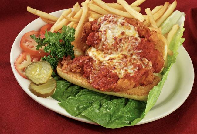 Order Chicken Parm Sandwich Combo food online from American Steakhouse store, Meriden on bringmethat.com