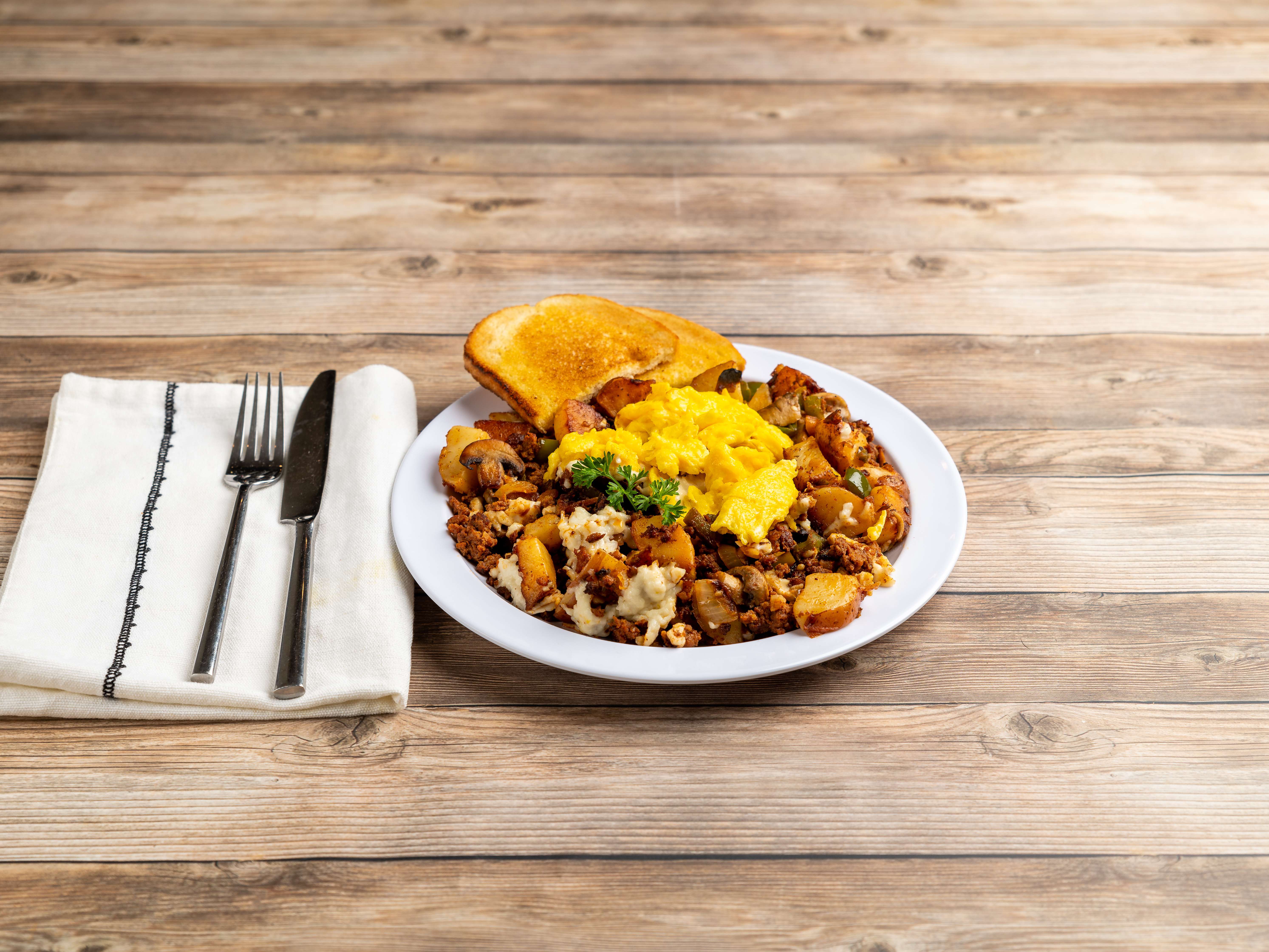 Order Mexican Skillet Breakfast food online from Flames Eatery & Bar store, San Jose on bringmethat.com