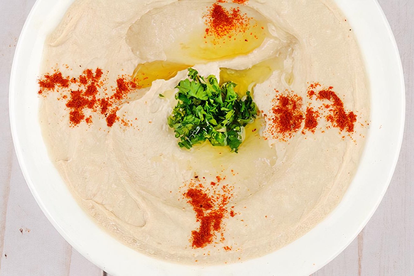 Order Hummus (medium) food online from Tarme Mediterranean Grill store, Glendale on bringmethat.com