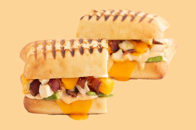 Order Chipotle Chicken 'N Bacon Panini Melt food online from Saladworks store, Garwood on bringmethat.com