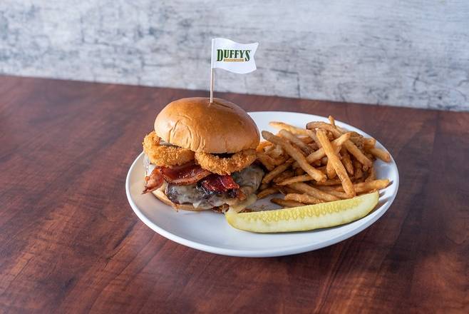 Order Jack's Blazin' BBQ Cheeseburger food online from Duffy Sports Grill store, West Palm Beach on bringmethat.com