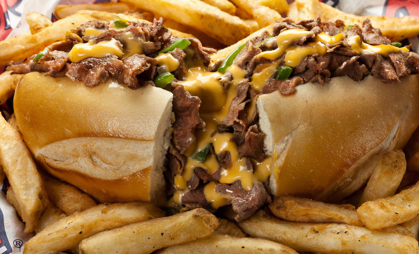 Order Philly CheeseSteak Sandwich food online from Mr. Falafel inc store, Sterling on bringmethat.com
