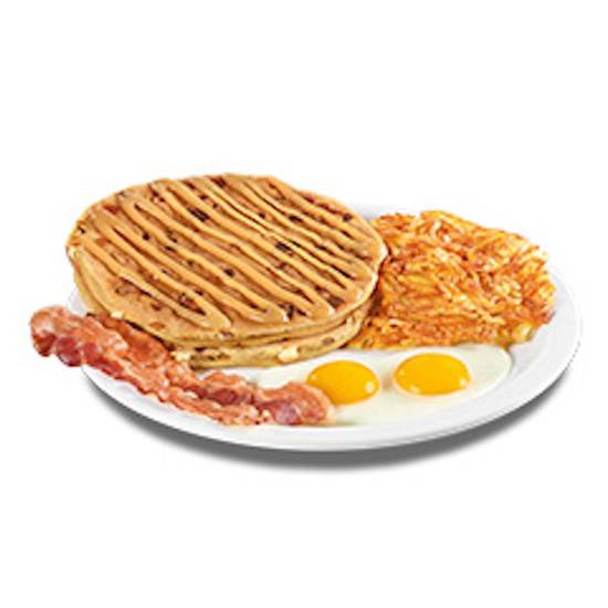 Order So Pumped-Kin Pancake Breakfast food online from Denny's store, Richmond Hill on bringmethat.com