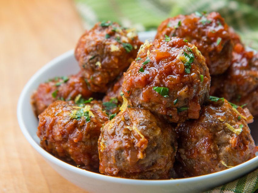 Order Meatballs - 3 Pieces food online from Branford Pizza store, Branford on bringmethat.com