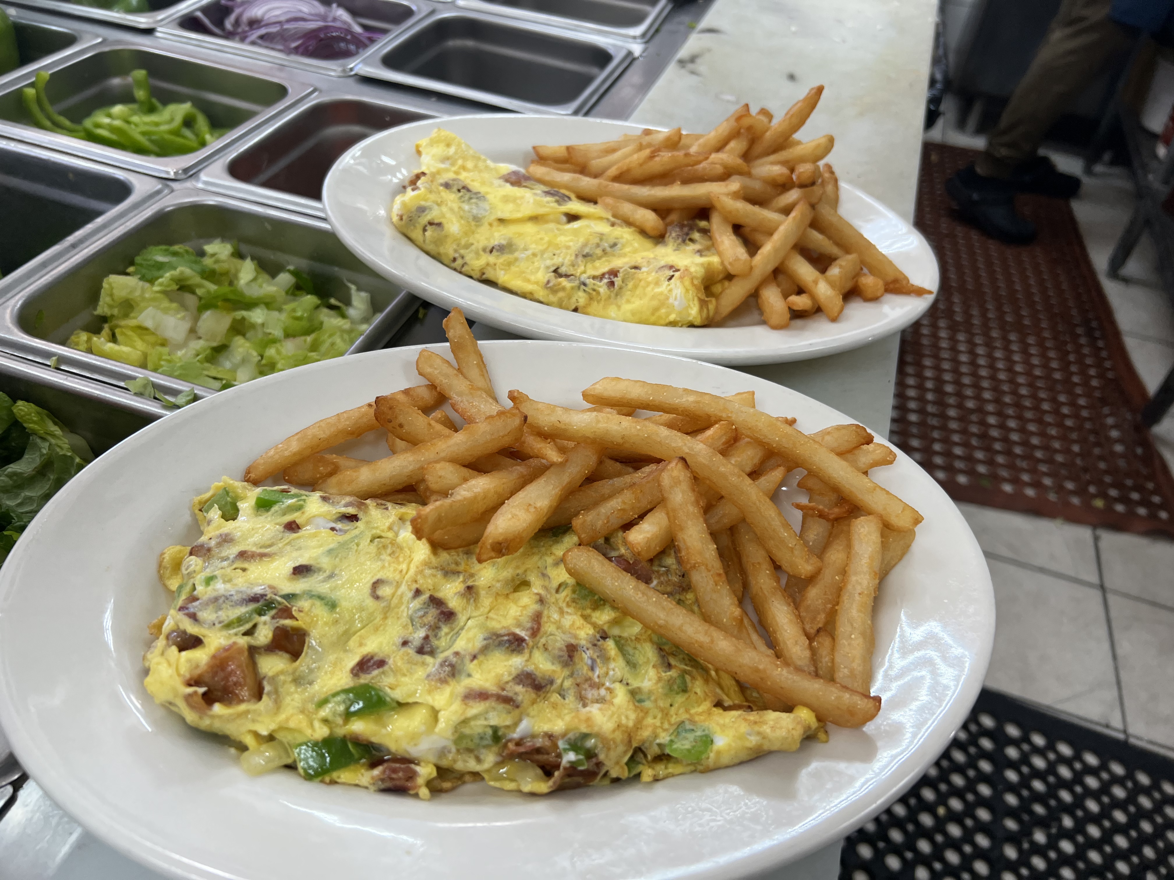 Order Bacon Omelet food online from Johnny's Pizza Diner store, Bronx on bringmethat.com